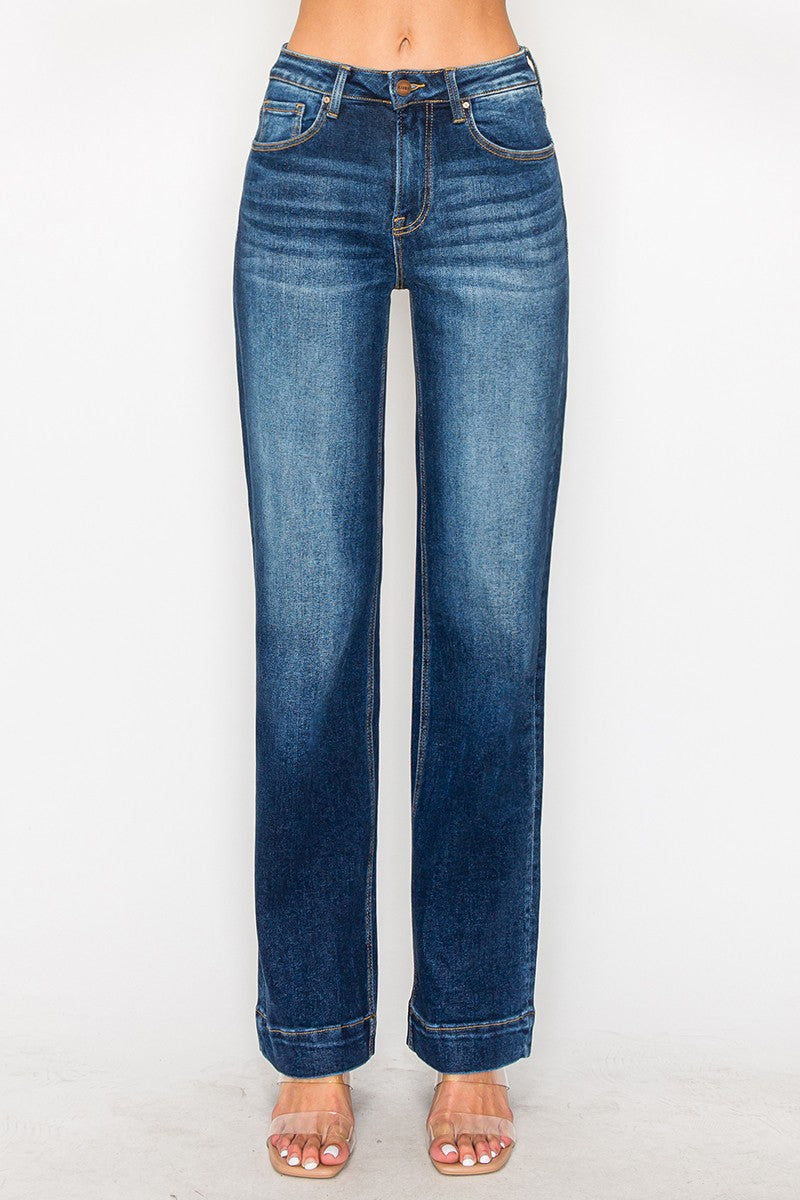 RISEN JEANS HIGH RISE STRAIGHT JEANS (PREORDER)