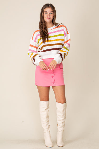 Multi striped sweater