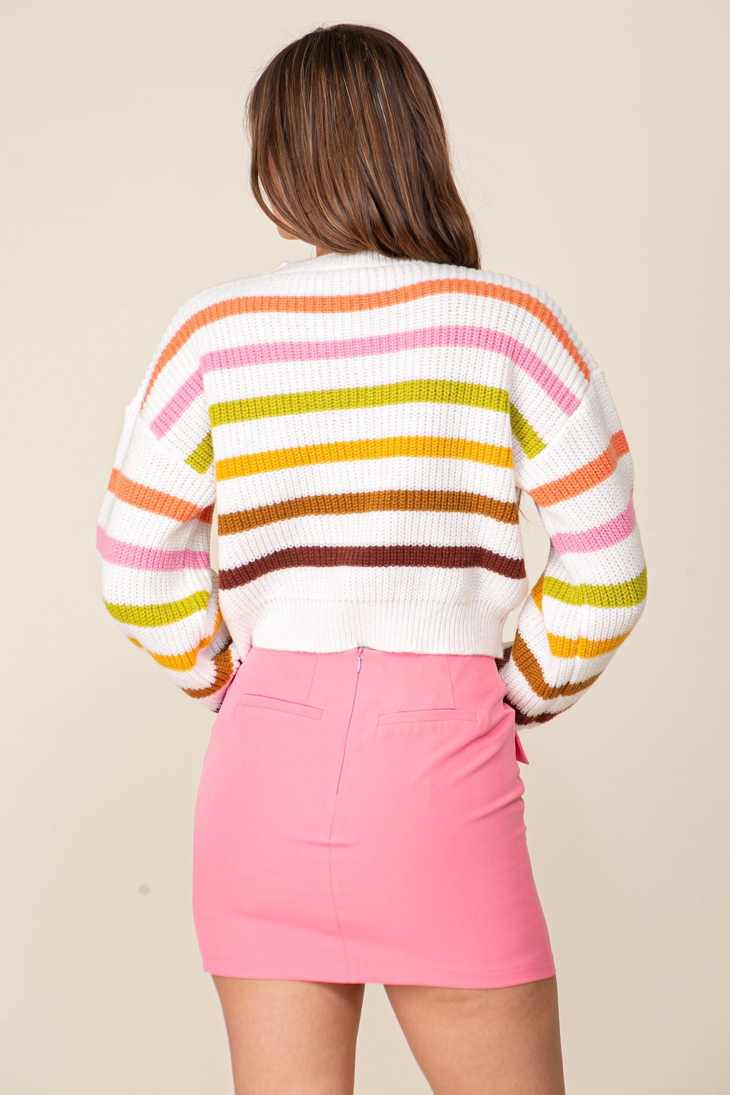 Multi striped sweater