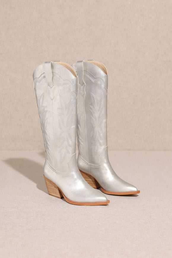 silver spur boots