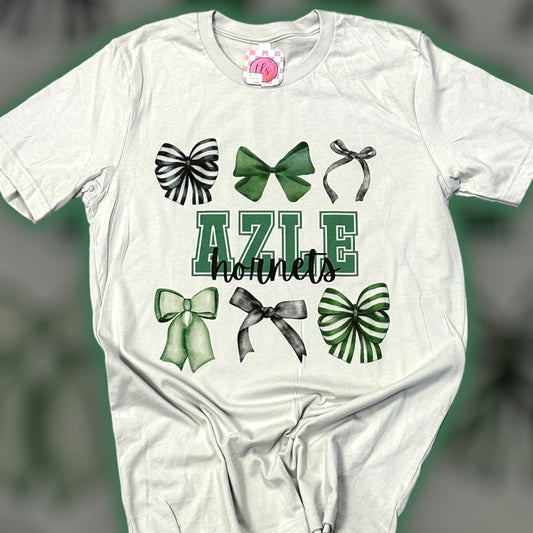 Exclusive Azle Hornets Bow Coquette T-Shirt